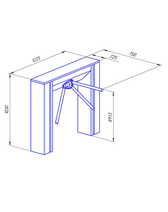 Ростов-Дон ТТ10М1-У-П Турникет тумбовый