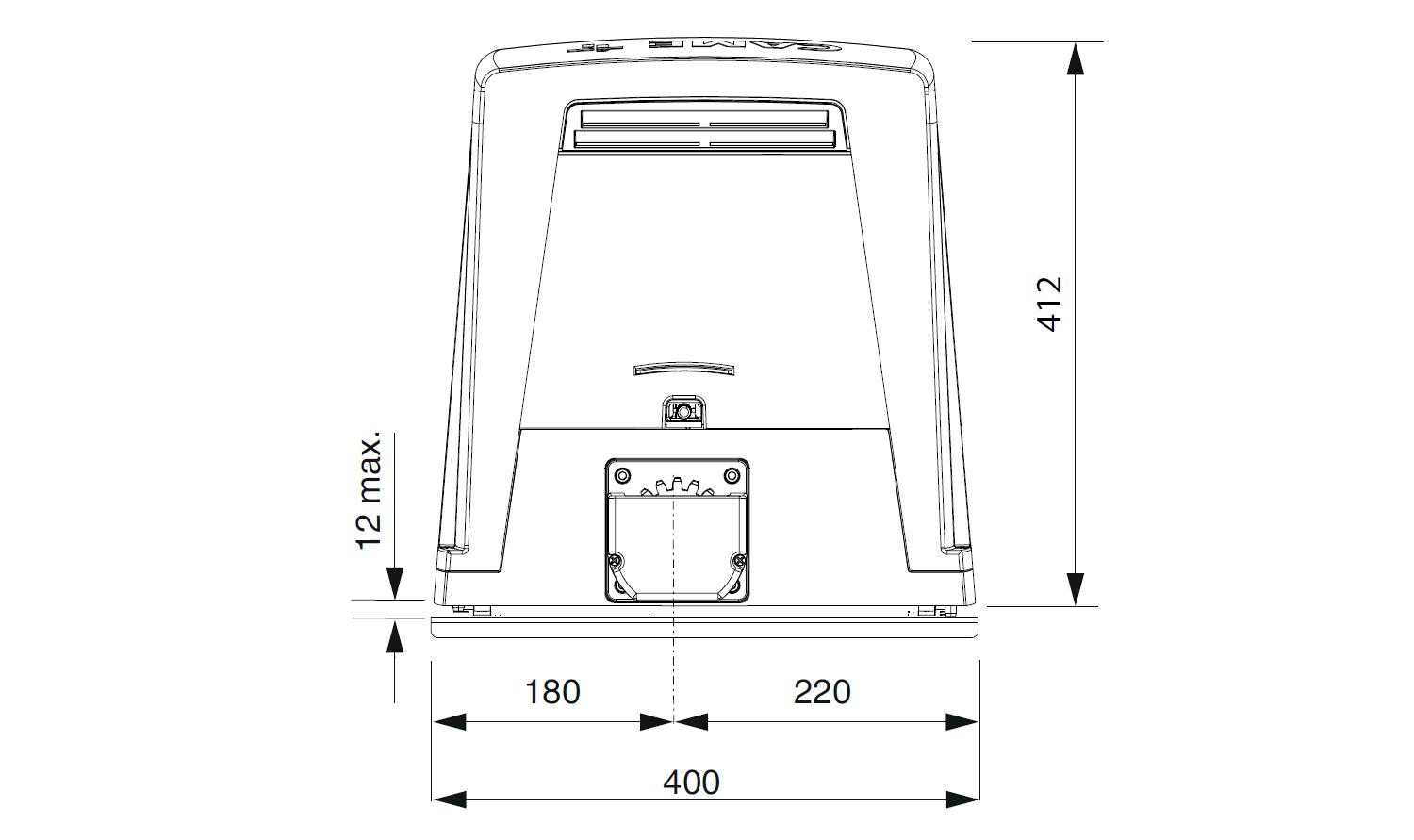 CAME BKV15AGE PLUS Привод для откатных ворот