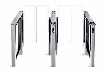 PERCo-STD-01 Турникет распашной с крышкой из закаленного стекла (без учета створок)