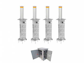 CAME TBD 220H600 KIT (4 BOLLARDS) Комплект боллардов
