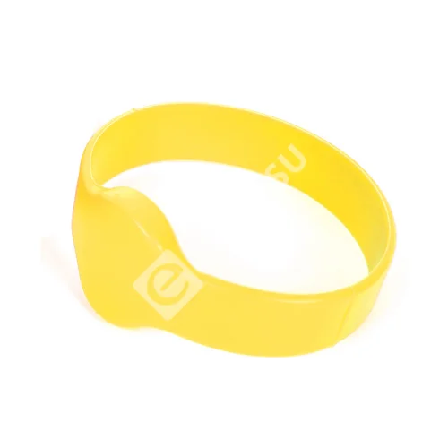 Chip-UA-Braslet-tselno-silikonovyy-vodonepronitsayemyy-s-chipom Mifare-1K-Zheltyy