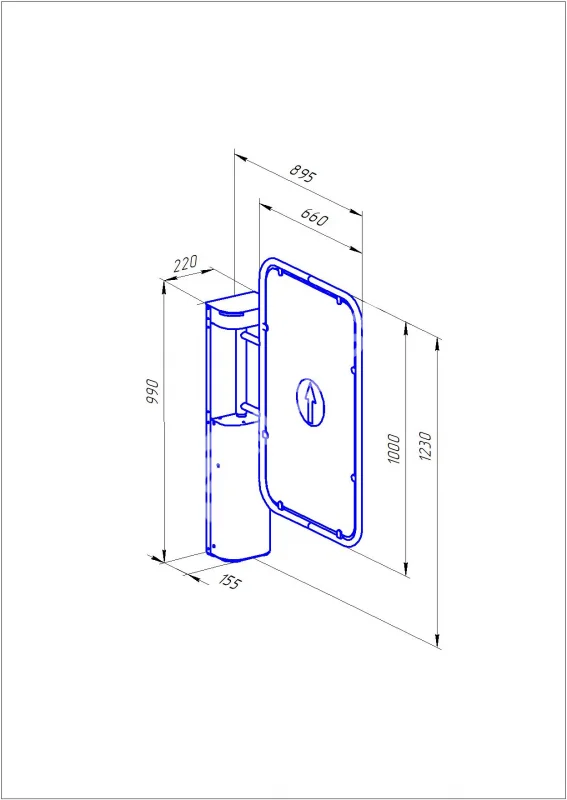 Ростов-Дон К32ДМ НЕРЖ Калитка двухсторонняя (без дуги)