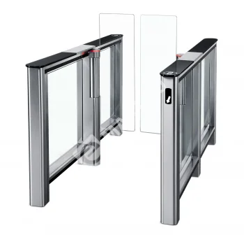 PERCo-ST-01 Турникет с крышками из стекла (вставка) со створками 425 мм увеличенной высоты 1500 мм
