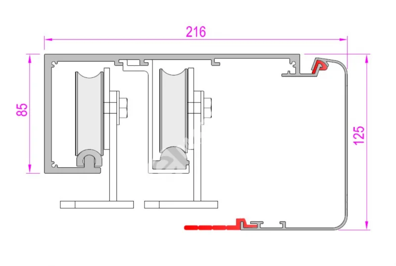 CAME FLUO-SLT TELESCOPIC  818ST-0027 Автоматика для двустворчатой раздвижной двери