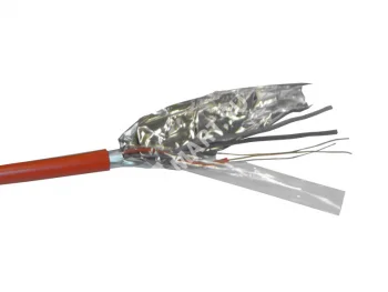 Netko Кабель сигнальный, экранированный, КПСЭнг (А) - FRLS, 2*2*0.2мм2 (0.5мм) 200м, красный