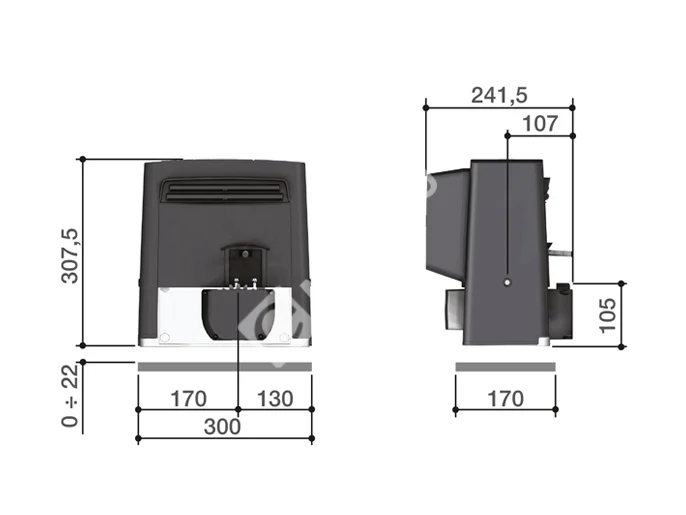 CAME BX 704 RC KIT combo Комплект автоматики для откатных ворот
