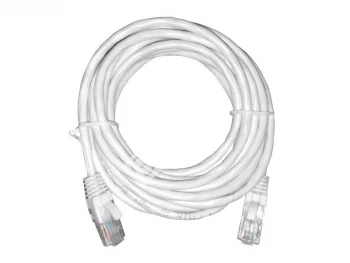 Netko Патч-корд UTP4 cat 5e, 3,0м, ВС, LSZH, белый, литой коннектор Optima